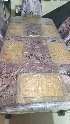 Customer photo review of DivineTrendz Exclusive - Wine Tie Dye Elastic Chair & Table Covers