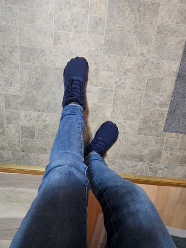 Customer photo review of Caspar Pro - Non-slip & Water-Resistant Winter Barefoot Shoe (Unisex)