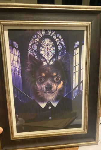Customer photo review of The Gothic Daughter - Custom Pet Portrait