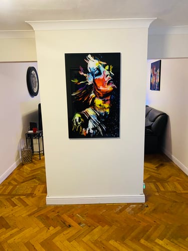 Customer photo review of Colourful Abstract Portrait II