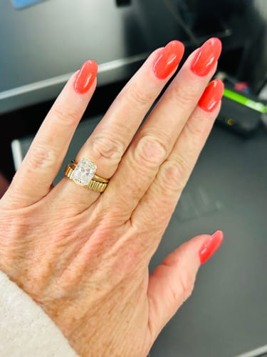 Customer photo review of The Deco Half Eternity