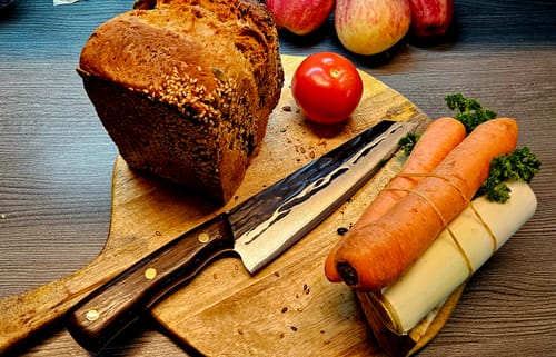 Customer photo review of Handgeschmiedetes Kochmesser - Carbonwood