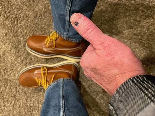 Customer photo review of 6 Inch Moc Toe Boot