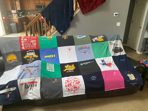 Customer photo review of Stars & Stripes Pre-Paid Shipping Blanquilts© PLEASE PICK YOUR PROPER SIZE BELOW