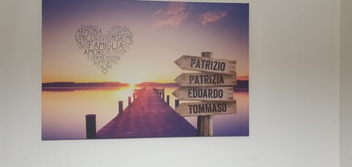 Customer photo review of Cartello su tela "Molo"