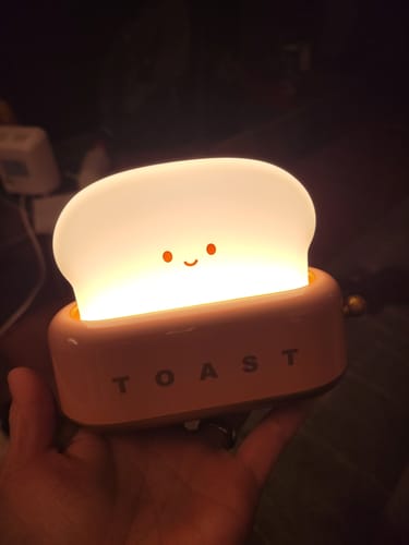 Customer photo review of Mini Toaster Desk Light