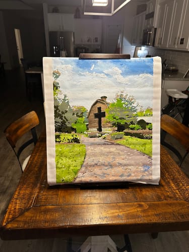 Customer photo review of Custom Paint By Numbers Kit