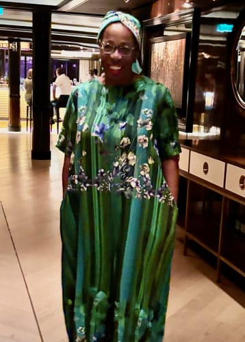 Customer photo review of Floral Jumpsuit VALENTIN