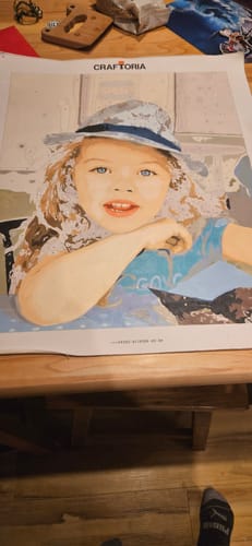 Customer photo review of Custom Paint By Numbers Kit