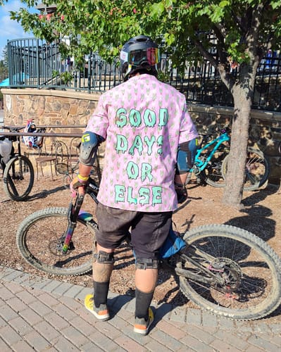 Customer photo review of Good Days or Else Party Shirt