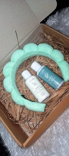 Customer photo review of Double Cleanse Set Mini: Gel Face Cleanser, Oil Cleanser
