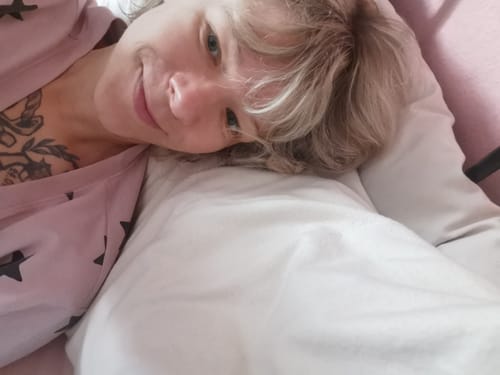 Customer photo review of Schafschurwoll-Hirse-Kissen mit Lavendel