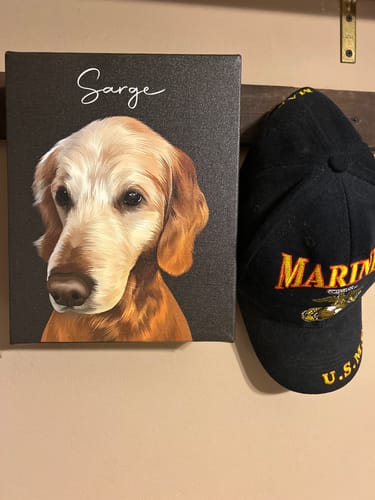 Customer photo review of Pet Art Canvas Wrap