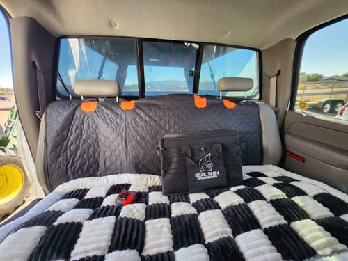 Customer photo review of RuffRover 2.0™ - Hard Bottom Dog Car Seat Protector