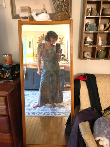 Customer photo review of PREORDER Dahlia Overalls