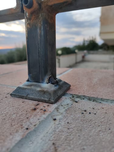 Customer photo review of Base quadra in ferro art. 13.322