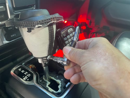 Customer photo review of Jeep JL or JT Street Flow Shifter Handle