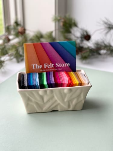 Customer photo review of Acrylic Craft Felt Sample Bag - 42 Colors