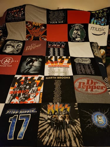 Customer photo review of Project Repat T-Shirt Quilt