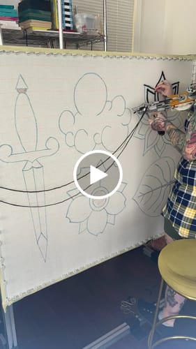 Customer video review of The Spider — Cut & Loop Pile Tufting Machine