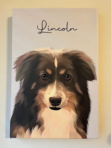 Customer photo review of Pet Art Canvas Wrap