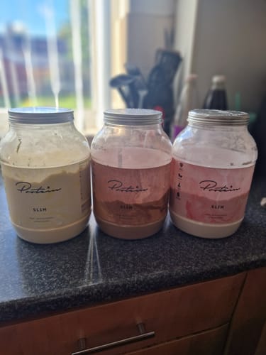 Customer photo review of Slim Meal Replacement | 34 Meals + Free Pink Shaker