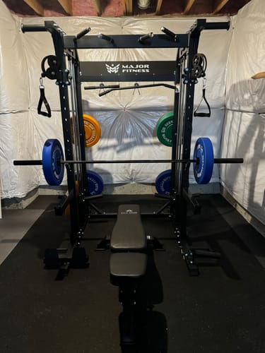 Customer photo review of MAJOR FITNESS All-In-One Home Gym Power Rack Package F22