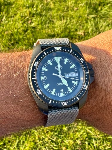 Customer photo review of Five Eye Nylon Watch Strap - PVD/Black