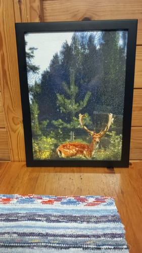 Customer photo review of Diamond Painting -maalaus omasta kuvasta