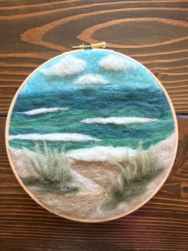 Customer photo review of Beach View Needle Felting Kit