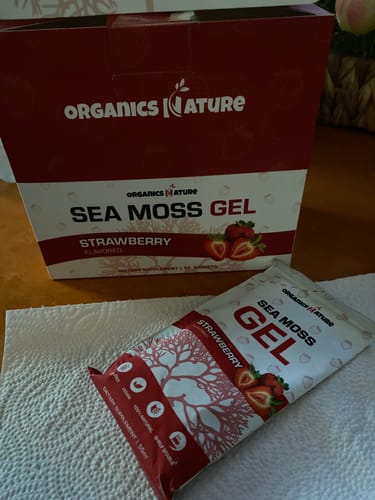 Customer photo review of Sea Moss Gel Packs - Strawberry Flavored