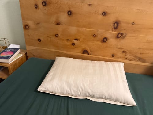 Customer photo review of Schafschurwoll-Hirse-Kissen mit Kräutern