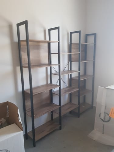 Customer photo review of Μεγάλη Βιβλιοθήκη Ράφι για Σαλόνι Γραφείο LL-S107K01