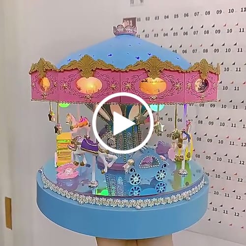 Customer video review of Fantasy Carousel DIY Miniature House
