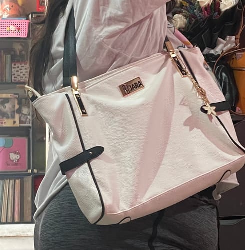 Customer photo review of VENICE LEATHER TOTE BAG