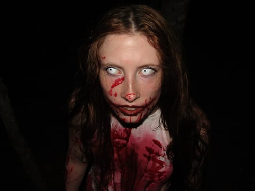 Customer photo review of PRIMAL ® White Mini Sclera - White Colored Contact Lenses