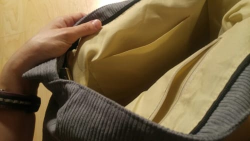 Customer photo review of Everyday Corduroy Shoulder Tote