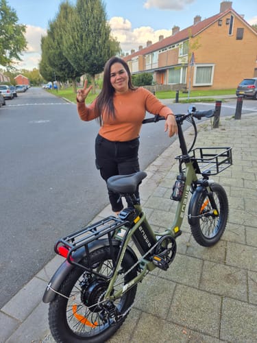 Customer photo review of Engwe L20 SE 250W 20" Foldable Electric Trekking Bike 15.6Ah Step-through E-bike