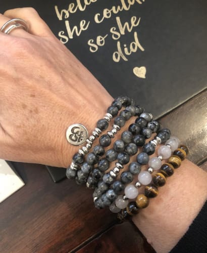 Customer photo review of Noire Labradorit - Mala Kette
