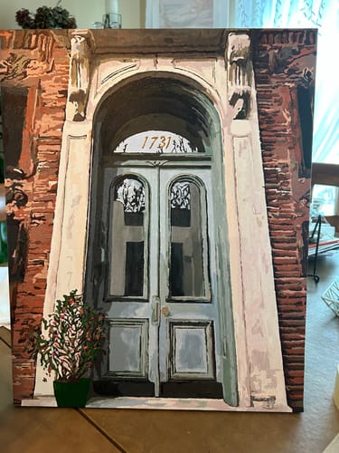 Customer photo review of YOUR PHOTO AS PAINT BY NUMBERS