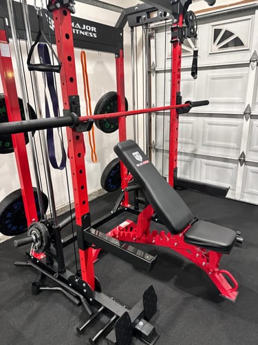 Customer photo review of Major Fitness Adjustable Bench | 1300Lbs Capacity Weight Bench PLT01