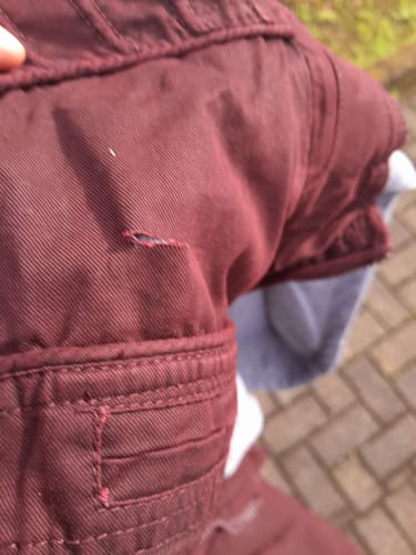 Customer photo review of MEN'S RAGE HOODED TWILL JACKET