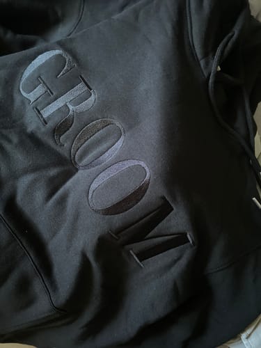 Customer photo review of Groom Hoodie - Black
