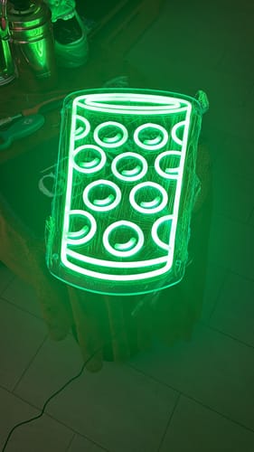 Customer photo review of Neon Dubbeglas