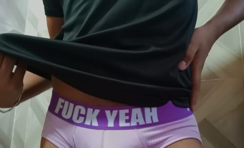 Customer photo review of LAVENDER BUBBLE BUTT JOCKSTRAP