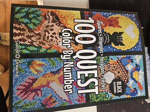 Customer photo review of 100 QUEST Malen nach Zahlen Buch