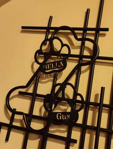 Janet S. review of Custom Metal Paw Print Ornament | Indoor Outdoor | 3" to 5" | 20+ Color Options image 1 out of 1