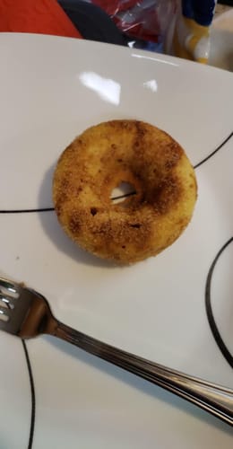 Customer photo review of Cinnamon Sugar Protein Donut Mix