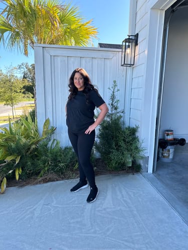 Customer photo review of Snapback™ Postpartum Leggings - Black