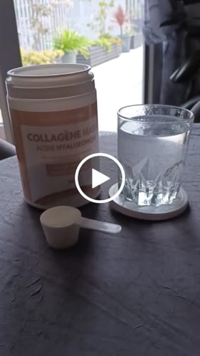Customer video review of COLLAGÈNE MARIN NATICOL® / ACIDE HYALURONIQUE (EN POUDRE) - 300G